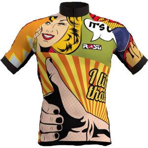 Rosti POP ART žlutá 3XL - Pánský cyklistický dres