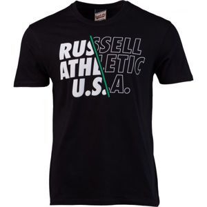 Russell Athletic BACKSLASH černá M - Pánské tričko