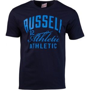 Russell Athletic DOUBLE ATHLETIC tmavě modrá M - Pánské tričko