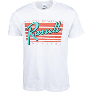Russell Athletic MIAMI S/S CREWNECK TEE SHIRT bílá L - Pánské tričko