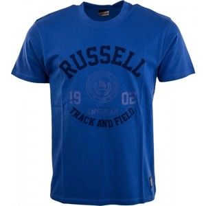 Russell Athletic S/S CREW NECK TEE WITH ROSETTE TWILL černá S - Pánské tričko