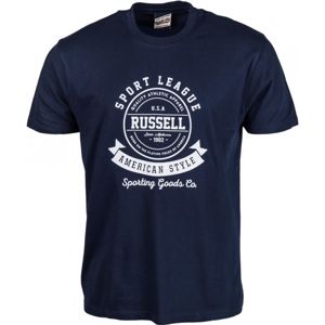Russell Athletic S/S CREW TEE WITH RAISED ROSETTE PRINT - Pánské tričko