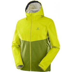Salomon LA COTE FLEX 2.5 JKT M zelená M - Pánská outdoorová bunda