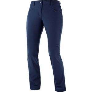 Salomon WAYFARER STRAIGHT LT P tmavě modrá 36 - Dámské outdoorové kalhoty