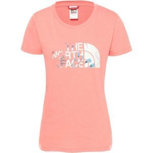The North Face S/S EASY TEE W světle růžová S - Dámské tričko