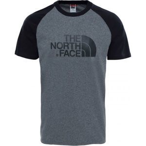 The North Face S/S RAGLAN EASY TEE M tmavě šedá XL - Pánské tričko