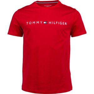 Tommy Hilfiger CN SS TEE LOGO červená XL - Pánské tričko