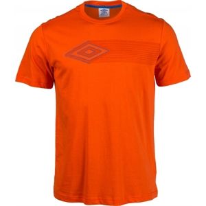 Umbro GRAPHIC TEE 01 oranžová S - Pánské tričko